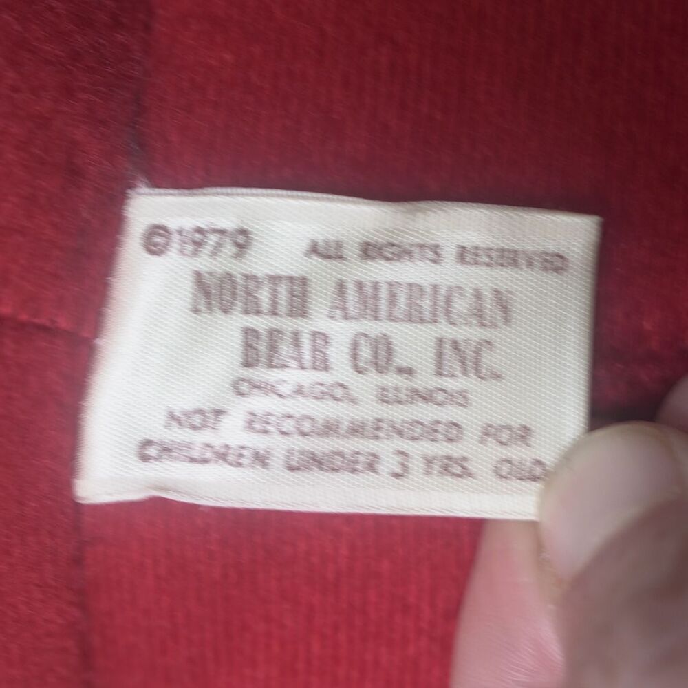 Vintage North American Bear Co. Plush Red Bear in Faux Fur Coat Lauren Bacall - Picture 2 of 11